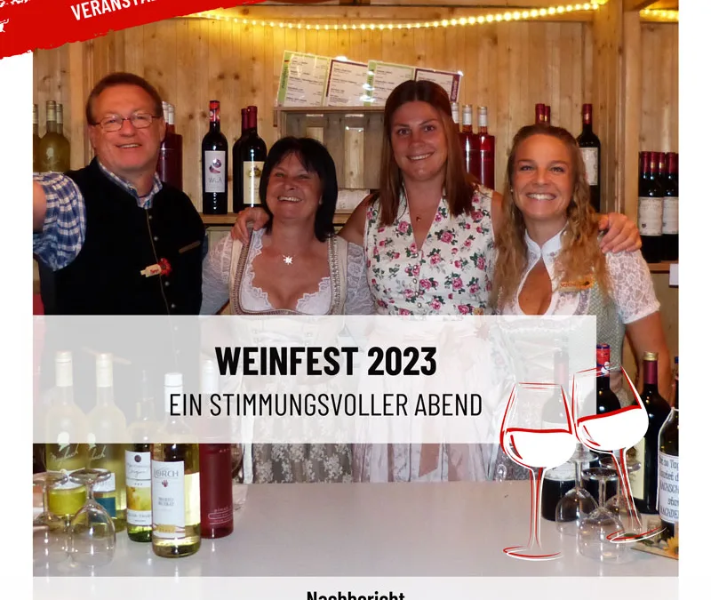 Stimmungsvoller Abend beim Weinfest 2023