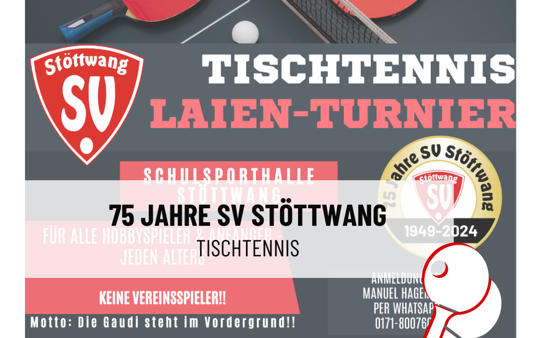 75 Jahre SV Stöttwang – Tischtennis