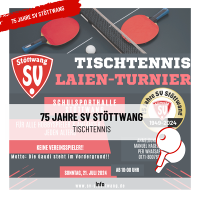 75 Jahre SV Stöttwang – Tischtennis