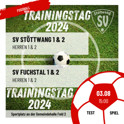 Fussball Herren – Trainingstag & Testspiele