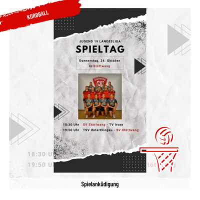 Korbball Spieltag J19 Landesliga