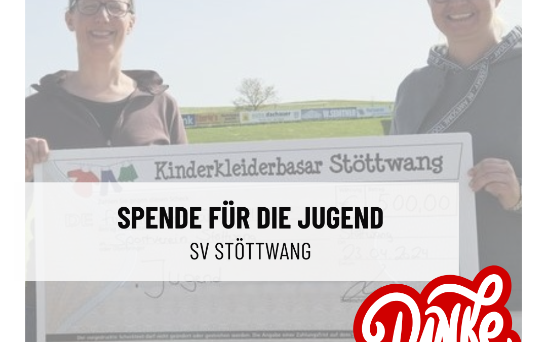 Spende für unsere Jugend vom Kleiderbasar