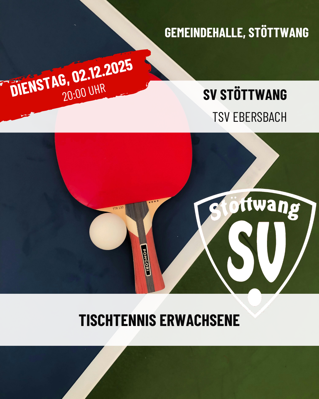 Tischtennis Erwachsene Heimspiel