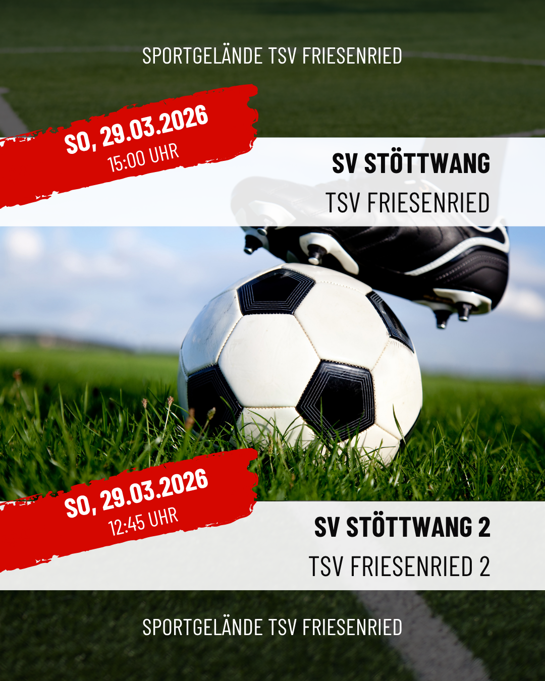 Fussball Herren Spielankündigung