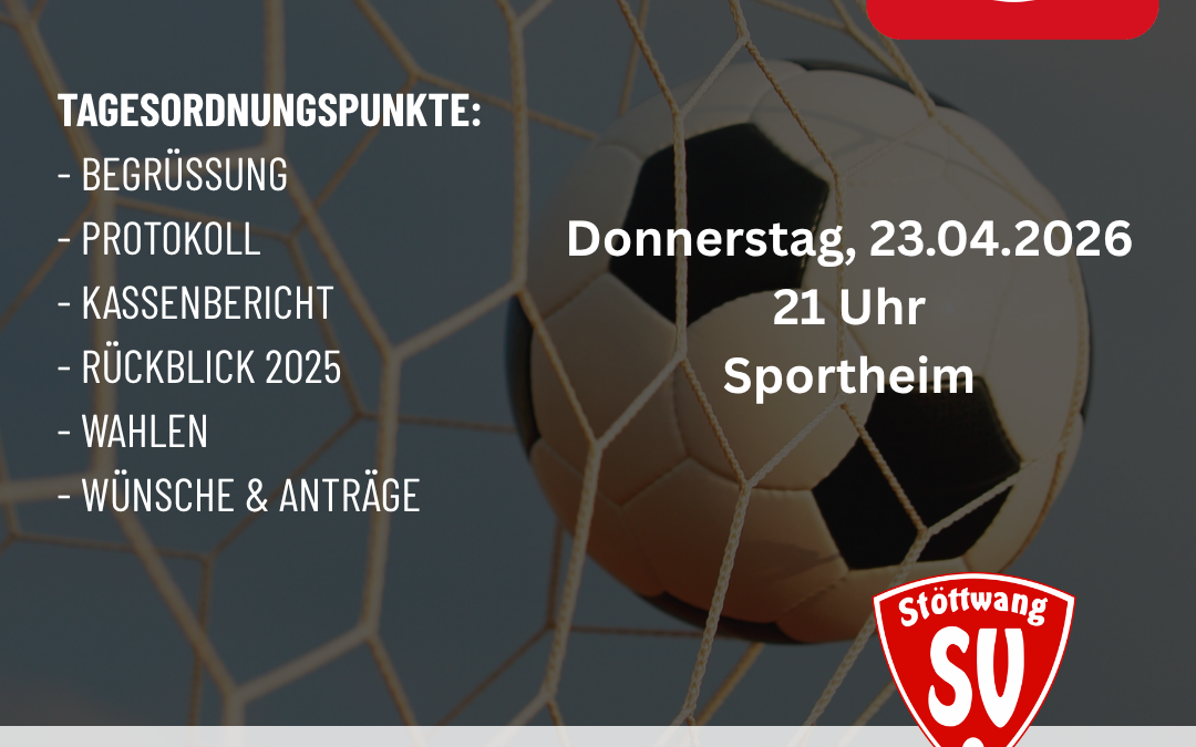 Fussball Abteilungsversammlung 2026
