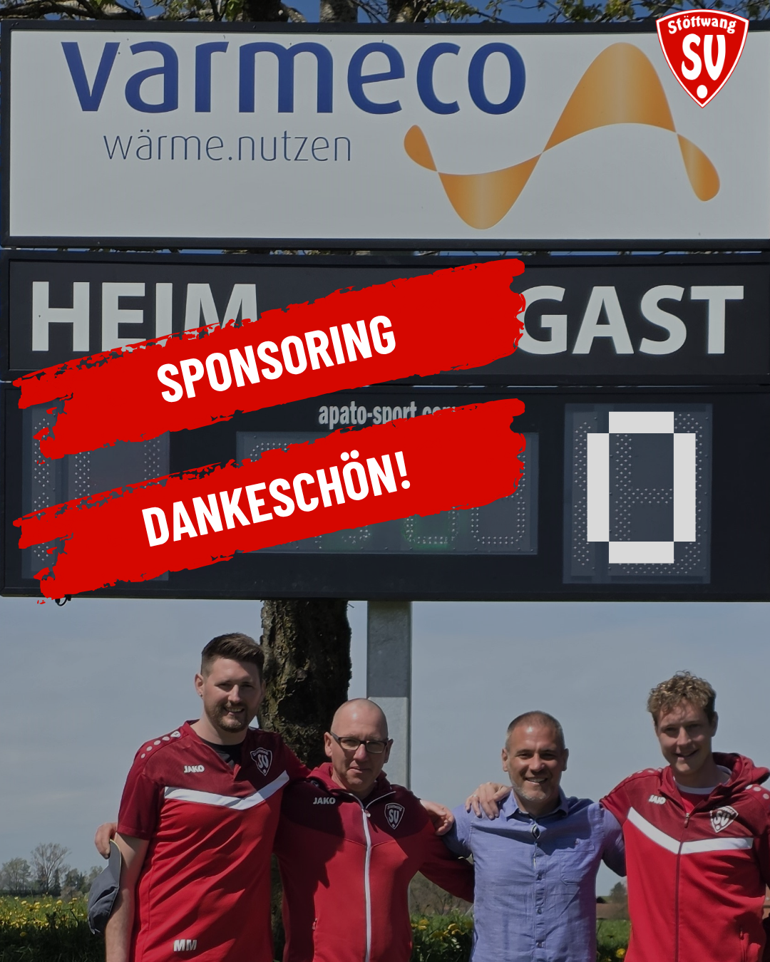 Anzeigetafel für den SVS