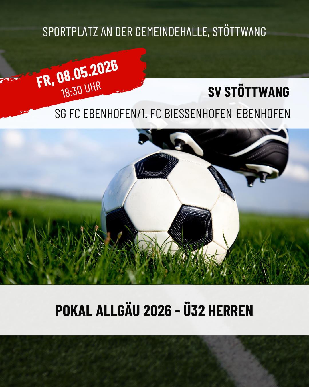 Fussball Herren Ü32 Spielankündigung