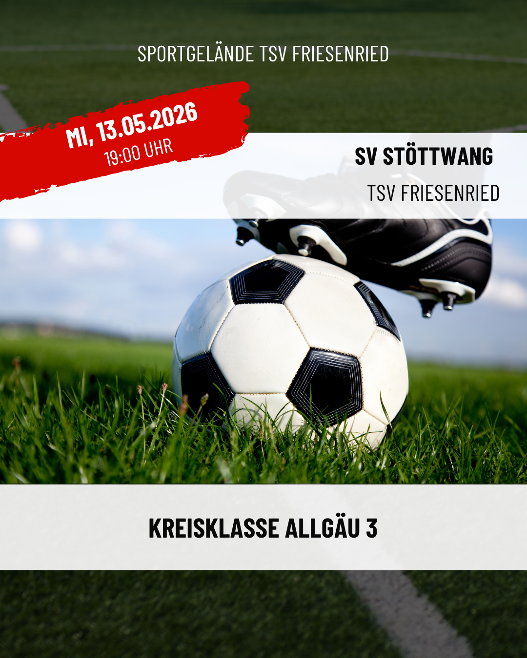 Fussball Herren Spielankündigung