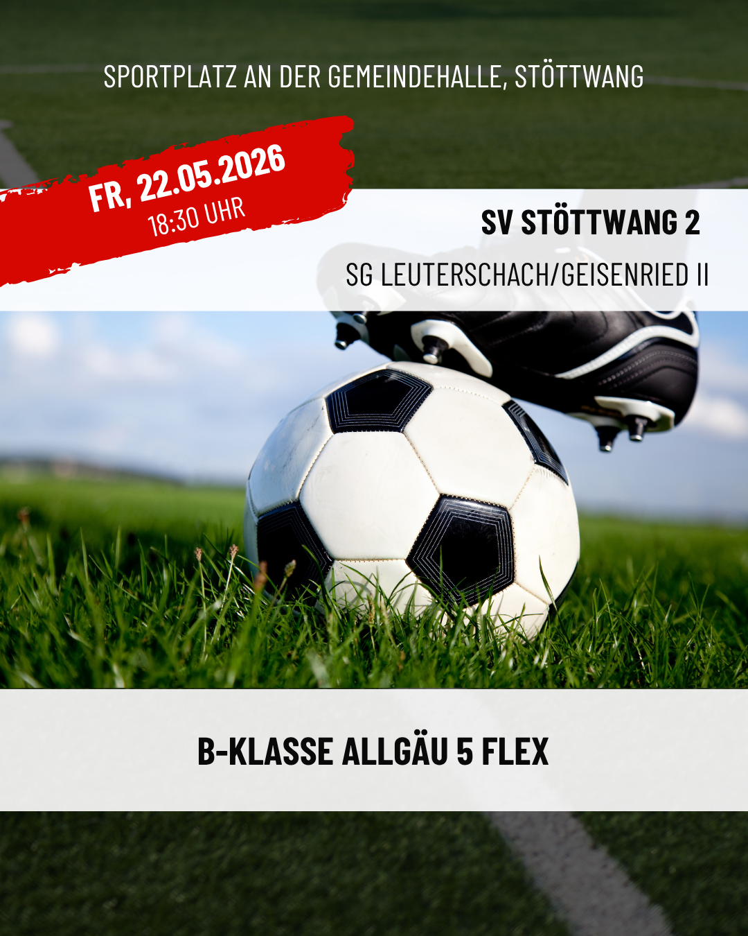 Fussball Herren Spielankündigung