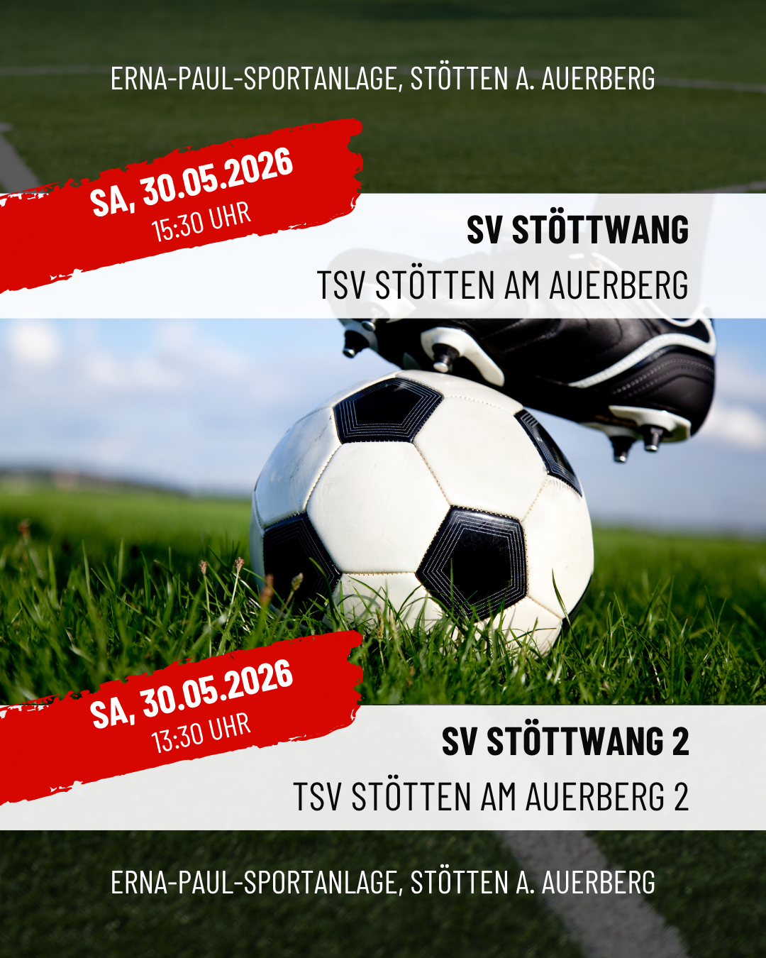 Fussball Herren Spielankündigung