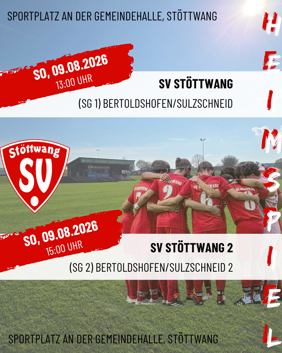 Fussball Herren Spielankündigung