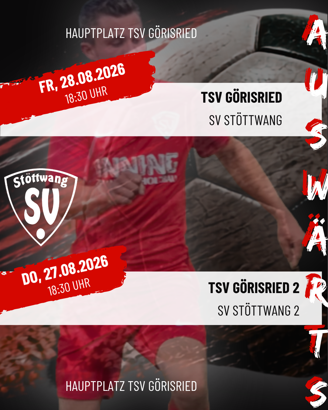 Fussball Herren Spielankündigung