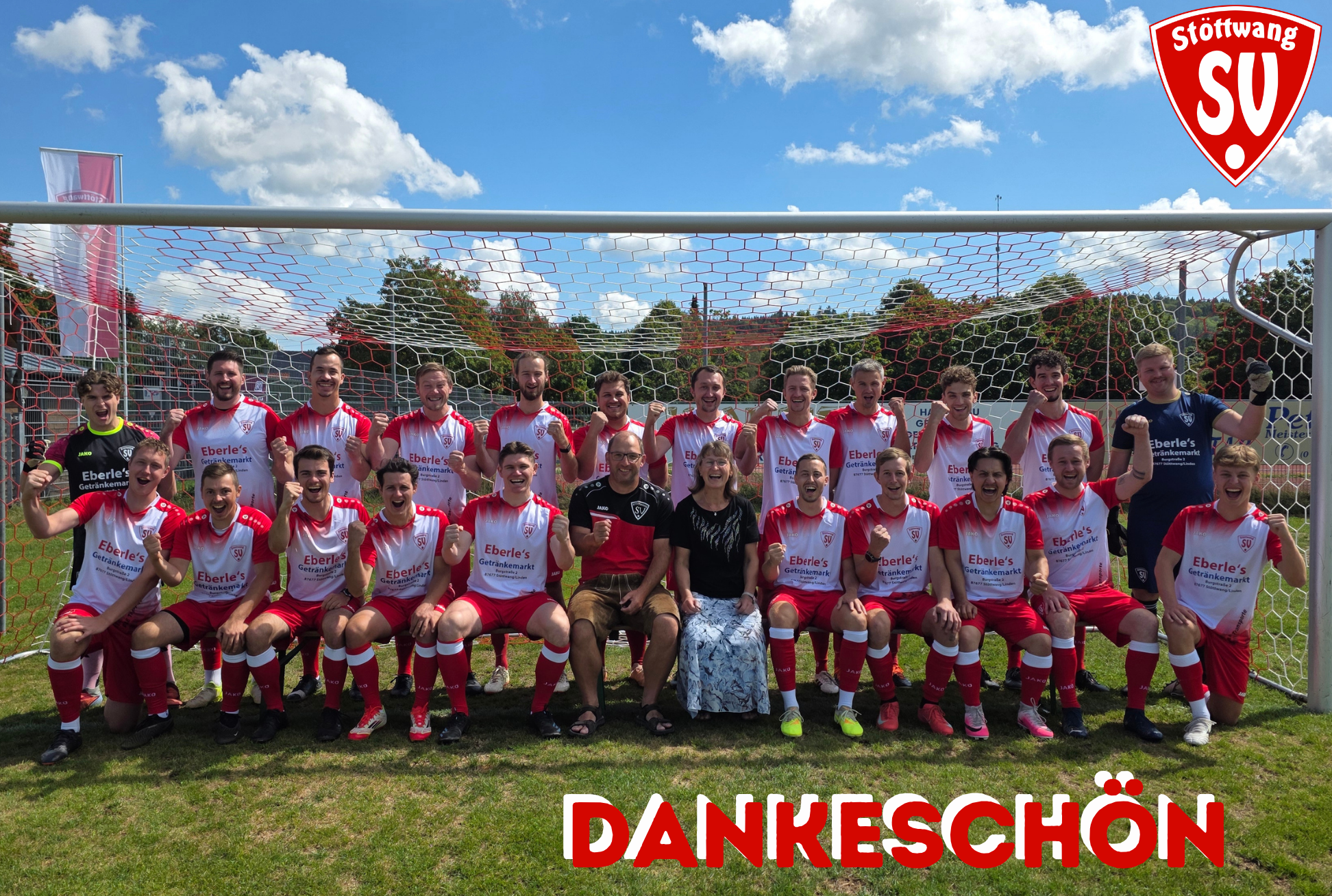 Fussball Herren Team 2 sagt Danke