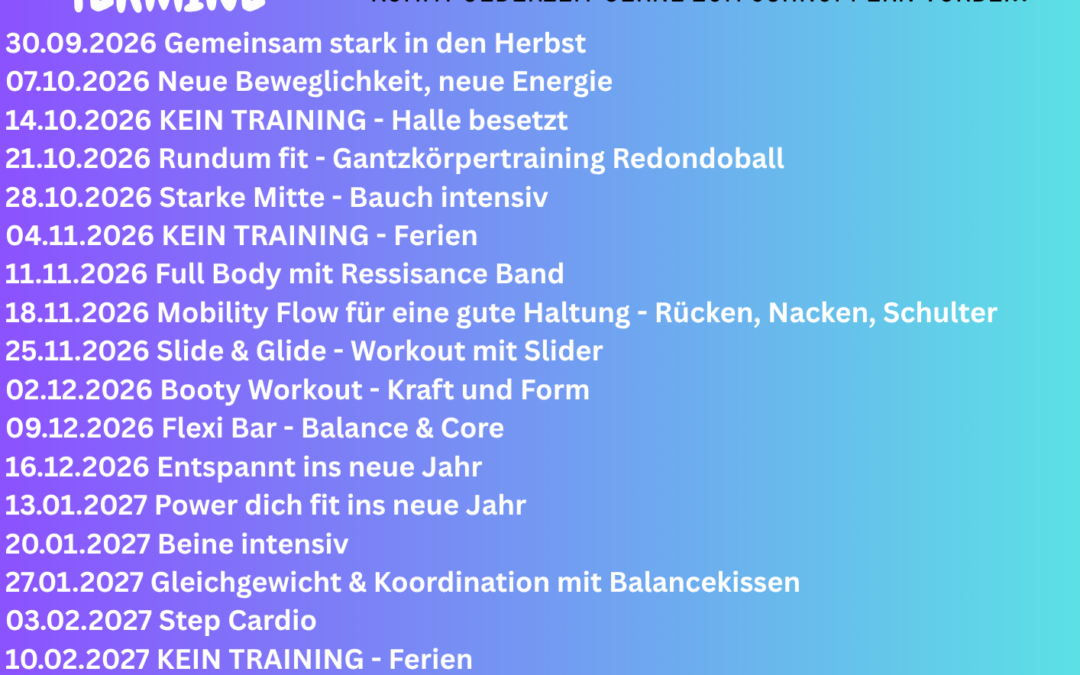 Abteilung Ski – Ganzkörperfit Programm Herbst 26 / Frühjahr 27