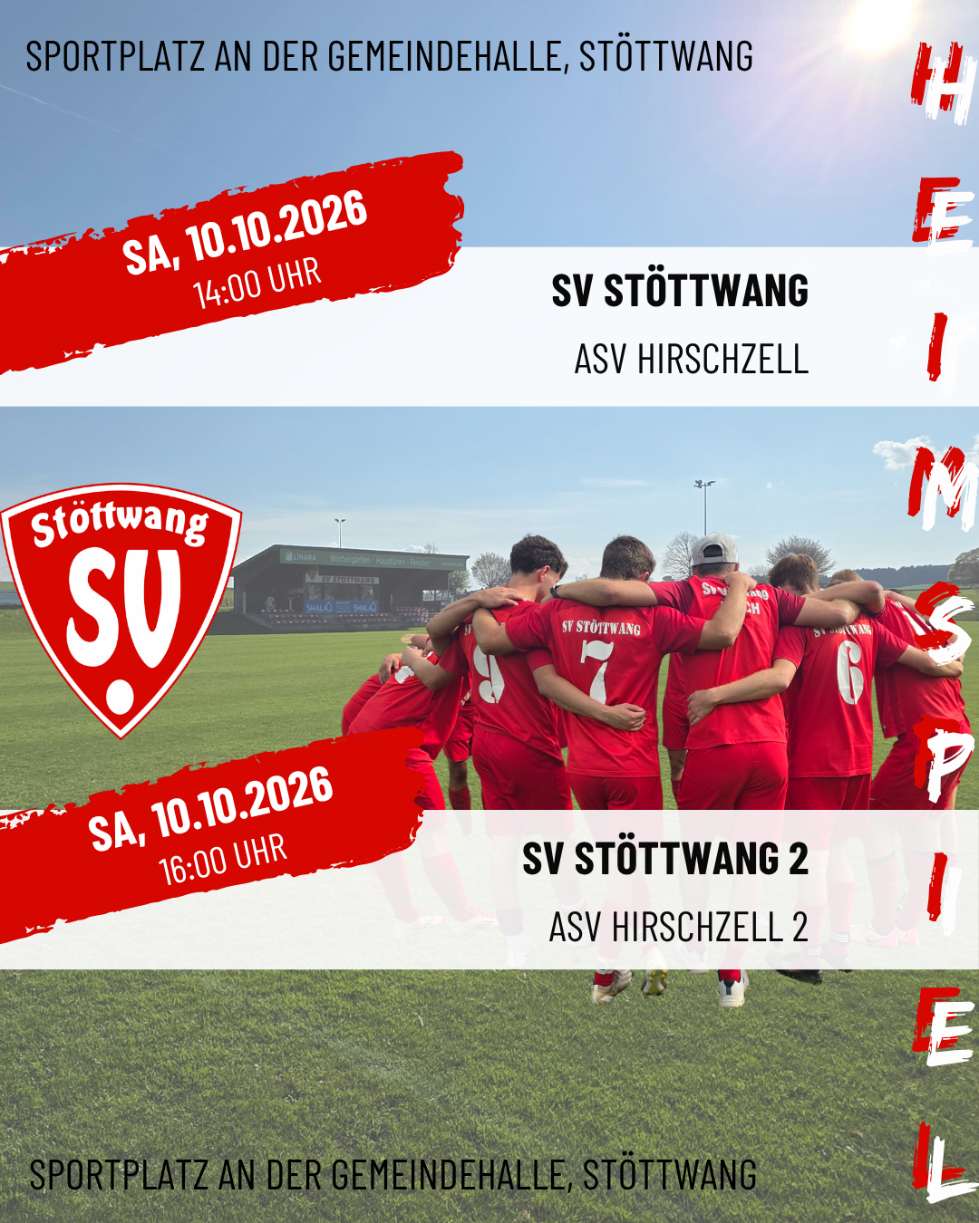 Fussball Herren Spielankündigung