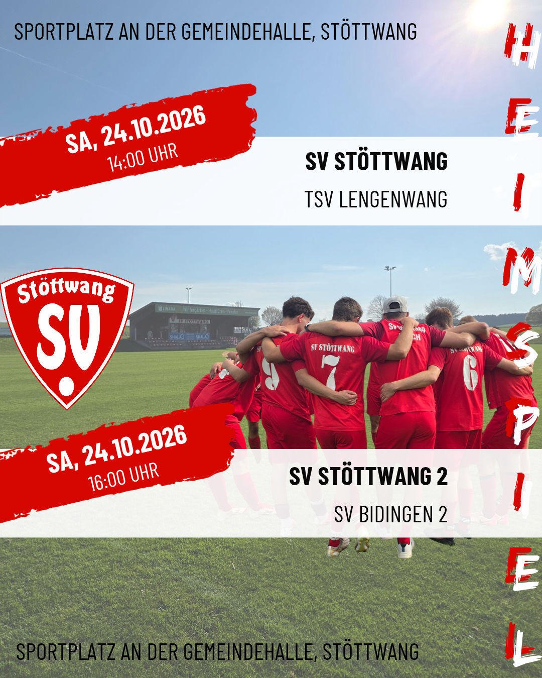 Fussball Herren Spielankündigung